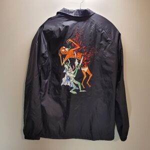 Baker Skateboards X Neckface Battle Coaches Jacket Black - M